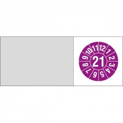 Kabelprüfplakette Jahresplakette