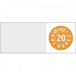 Kabelprüfplakette Jahresplakette