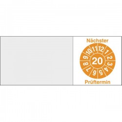 Kabelprüfplakette Jahresplakette Nächster Prüftermin