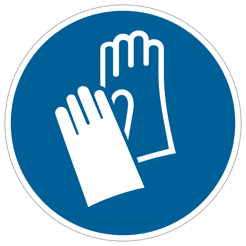 Handschutz benutzen , Schutzhandschuhe tragen |Gebotszeichen B2B Schilder