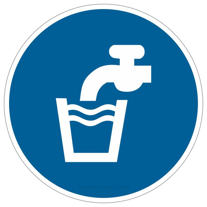 Trinkwasser |Gebotszeichen B2B Schilder