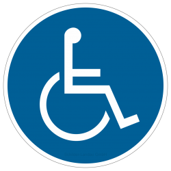Rollstuhlbenutzer |Gebotszeichen B2B Schilder