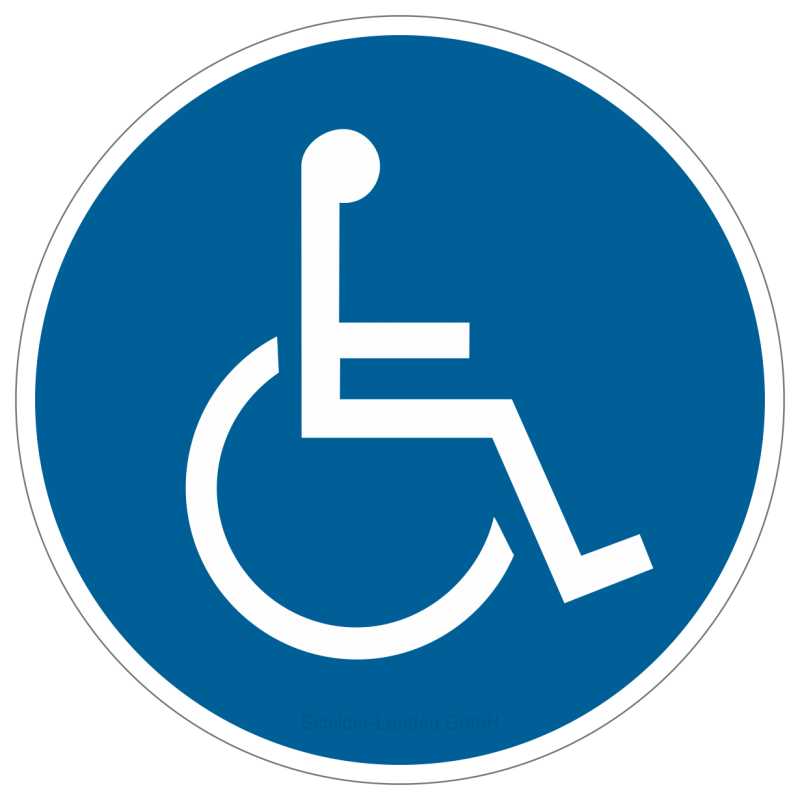 Rollstuhlbenutzer |Gebotszeichen B2B Schilder