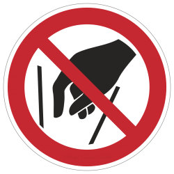 Hineinfassen verboten | Verbotszeichen B2B Schilder