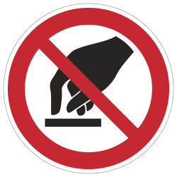 Berühren verboten | Verbotszeichen B2B Schilder