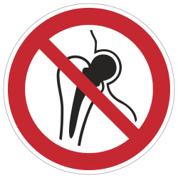 Kein Zutritt für Personen mit Implantaten aus Metall | Verbotszeichen B2B Schilder