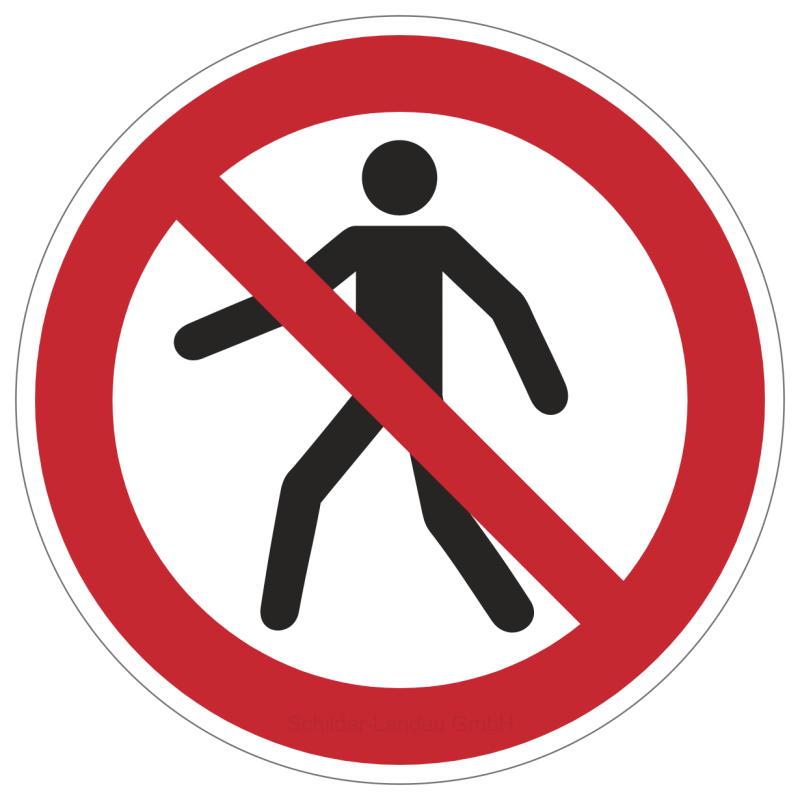 Für Fußgänger verboten | Verbotszeichen B2B Schilder