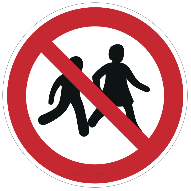 Kinder verboten | Verbotszeichen B2B Schilder