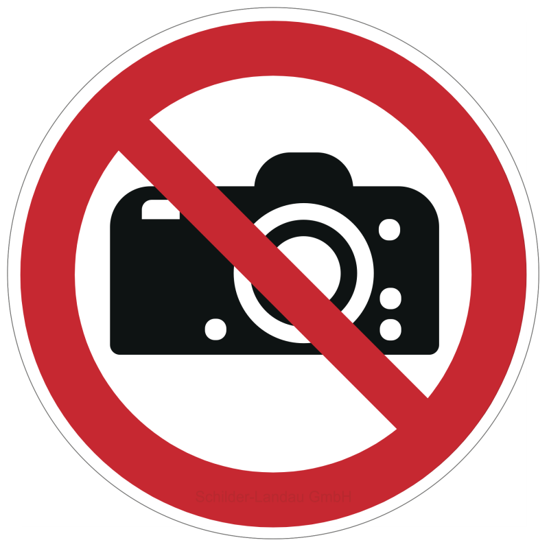 Fotografieren verboten | Verbotszeichen B2B Schilder