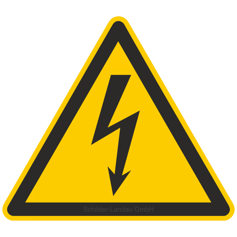 Warnung vor elektrischer Spannung |Warnzeichen 2B Schilder