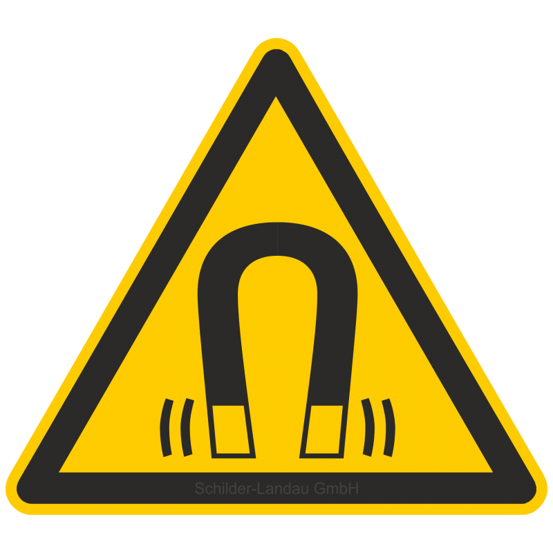 Warnung vor magnetischem Feld |Warnzeichen 2B Schilder