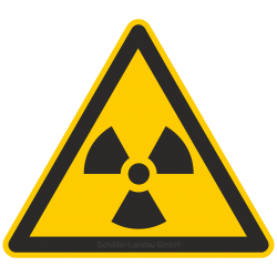 Warnung vor radioaktiven Stoffen oder ionisierender Strahlung |Warnzeichen 2B Schilder