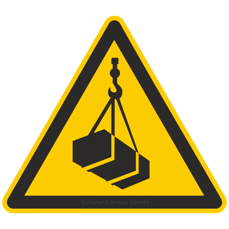 Warnung vor schwebender Last |Warnzeichen 2B Schilder