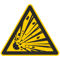 Warnung vor explosionsgefährlichen Stoffen |Warnzeichen 2B Schilder