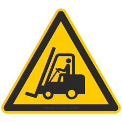 Warnung vor Flurförderzeugen |Warnzeichen 2B Schilder