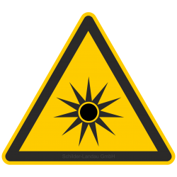 Warnung vor optischer Strahlung |Warnzeichen 2B Schilder