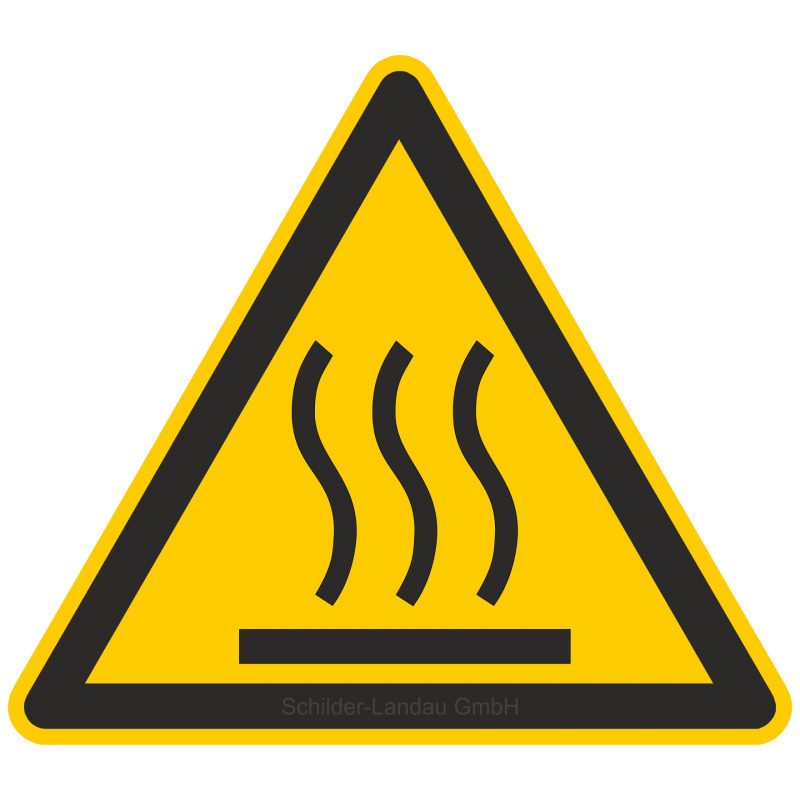Warnung vor heißer Oberfläche |Warnzeichen 2B Schilder