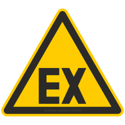 Warnung vor explosionsfähiger Atmosphäre |Warnzeichen 2B Schilder