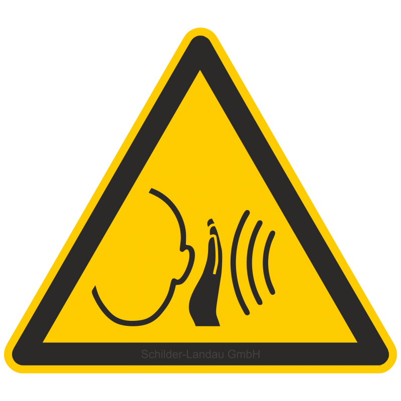 Warnung vor unvermittelt auftretendem Geräusch |Warnzeichen 2B Schilder