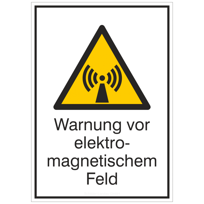 Warnung vor elektromagnetischem Feld (Kombischild) |Warnzeichen 2B Schilder