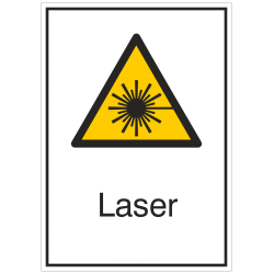 Laser (Kombischild) |Warnzeichen 2B Schilder