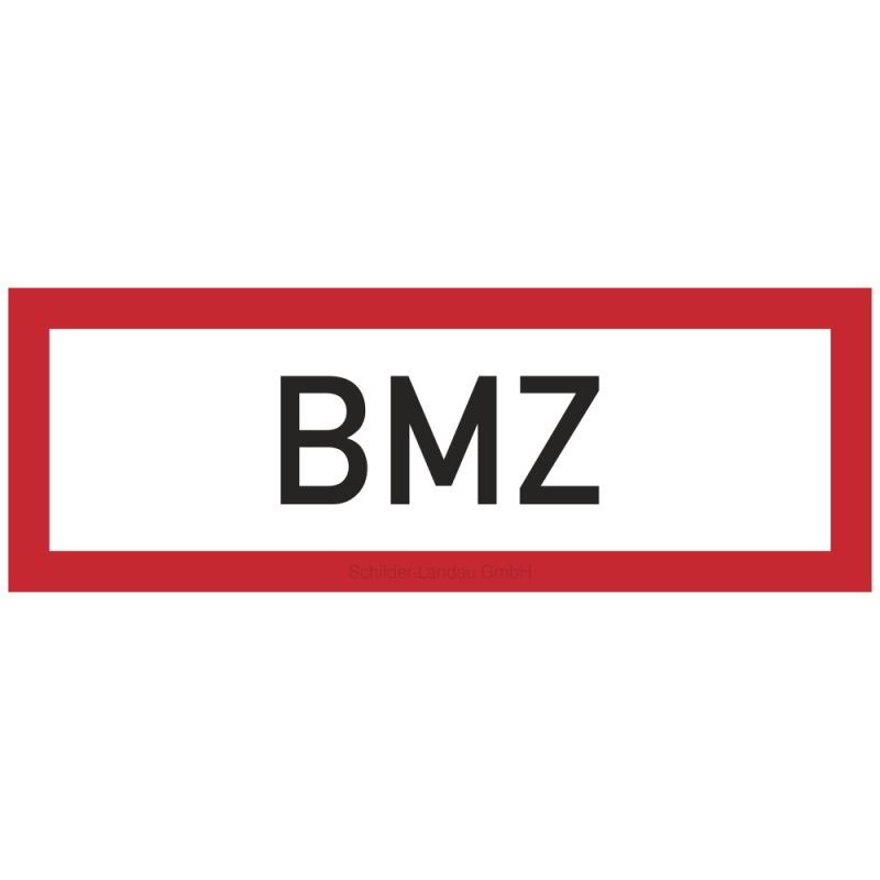 BMZ (Brand-Melder-Zentrale) | Feuerwehrschild B2B Schilder