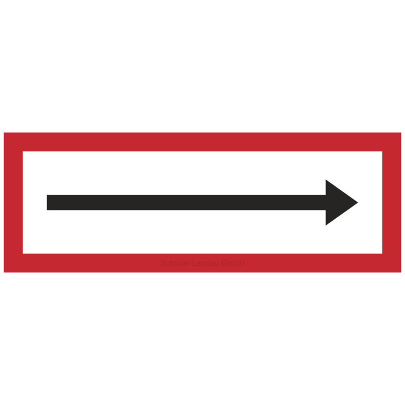 Richtungspfeil | Feuerwehrschild B2B Schilder