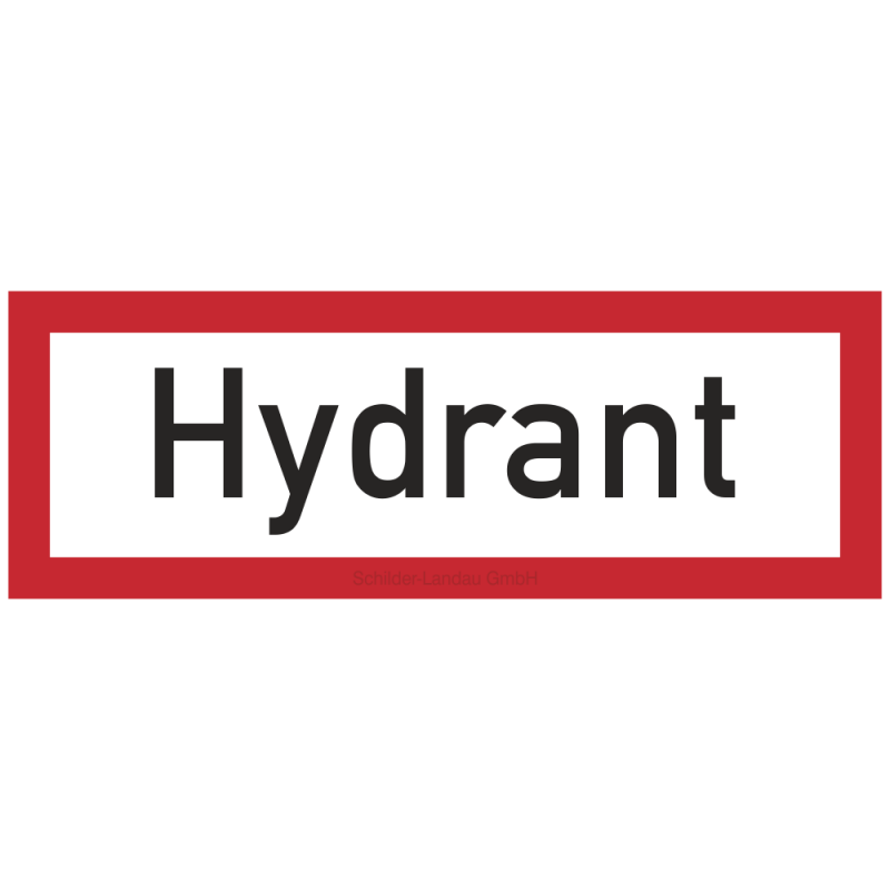 Hydrant | Feuerwehrschild B2B Schilder