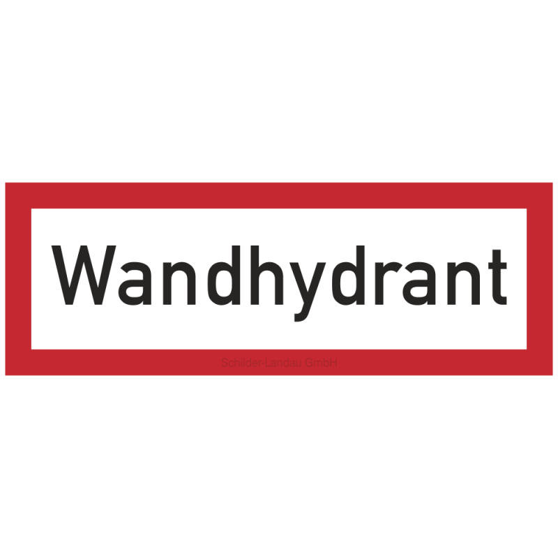 Wandhydrant | Feuerwehrschild B2B Schilder