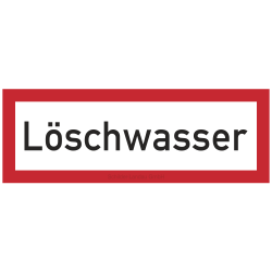 Löschwasser | Feuerwehrschild B2B Schilder