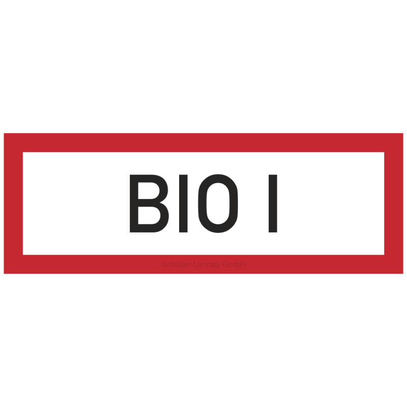 BIO I | Feuerwehrschild B2B Schilder