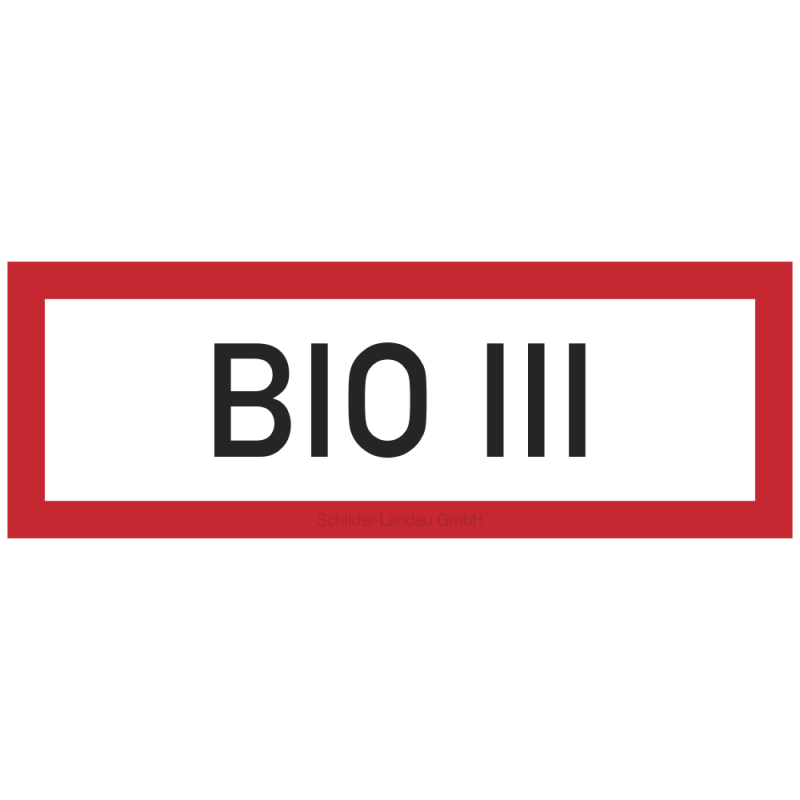 BIO III | Feuerwehrschild B2B Schilder