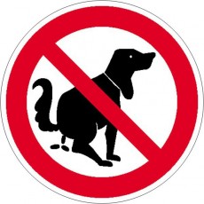 Hier kein Hundeklo | Verbotszeichen B2B Schilder