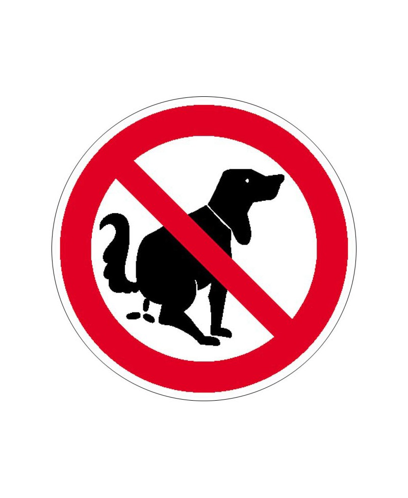Hier kein Hundeklo | Verbotszeichen B2B Schilder