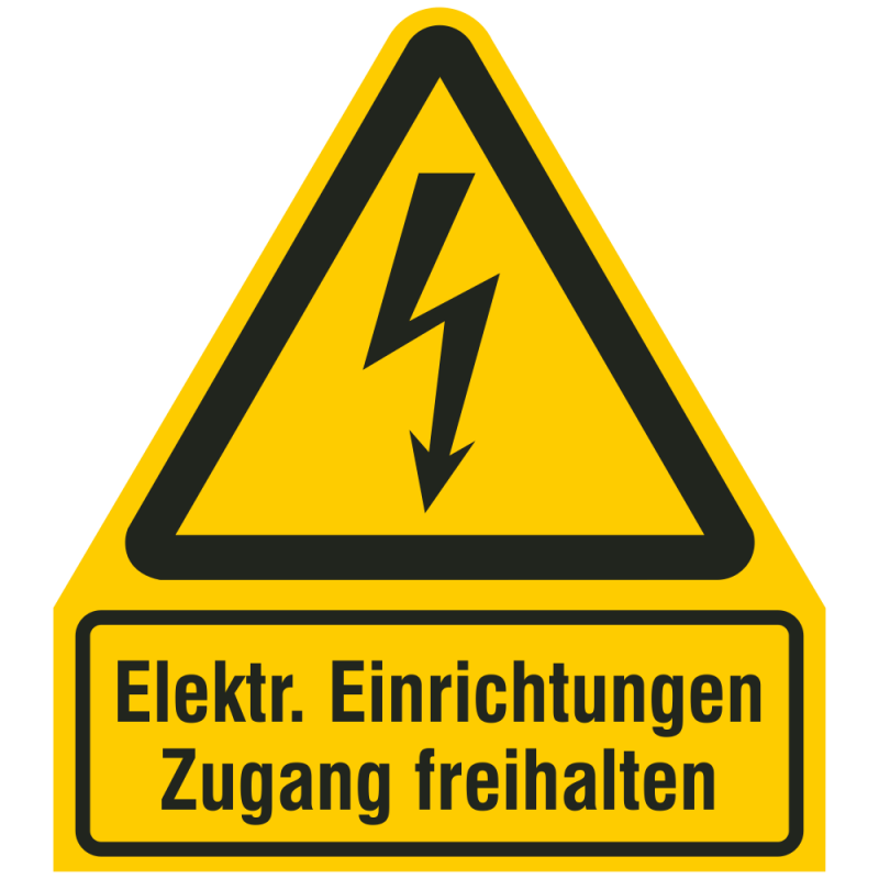 Elektrische Einrichtungen Zugang freihalten |Elektrozeichen B2B Schilder