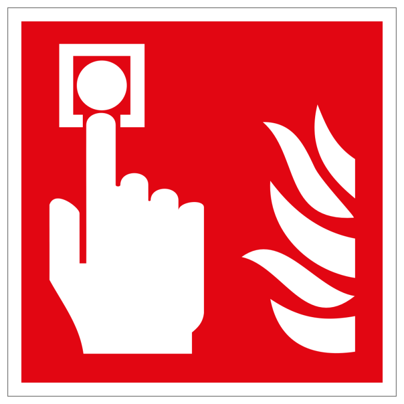 Brandmelder (manuell) | Brandschutzschild B2B Schilder