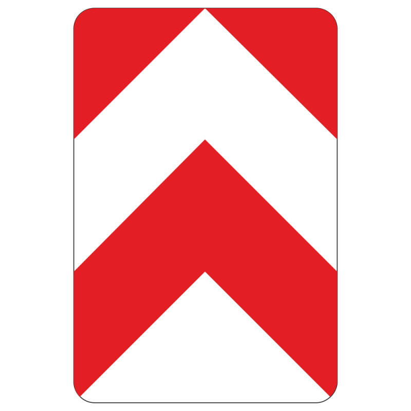 Leitplatte links- und rechtsweisend StVO Zeichen Nr. 626-30