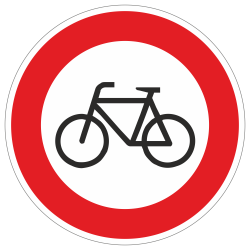 Verbot für Radfahrer