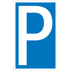 Parkplatzschild Symbol P |Parkplatzzeichen 2B Schilder