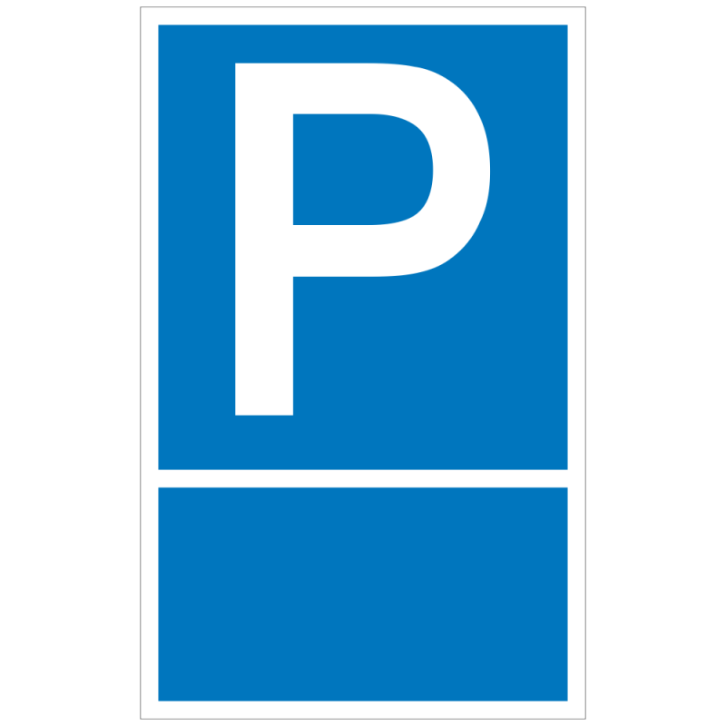 P mit Freifläche zur Selbstbeschriftung |Parkplatzzeichen 2B Schilder