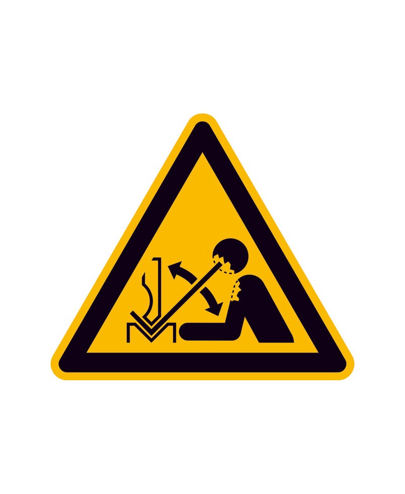 Warnung vor hochschnellendem Werkstück in einer Presse |Warnzeichen 2B Schilder