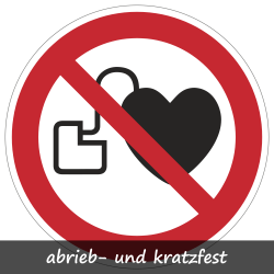 Kein Zutritt für Personen mit Herzschrittmachern | Protect | Verbotszeichen B2B Schilder