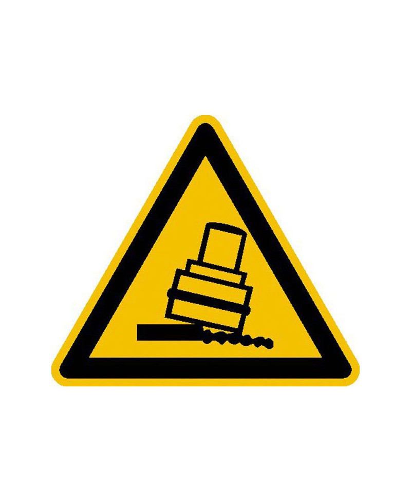 Warnung vor Kippgefahr beim Walzen |Warnzeichen 2B Schilder