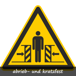 Warnung vor Quetschgefahr| Protect |Warnzeichen B2B Schilder