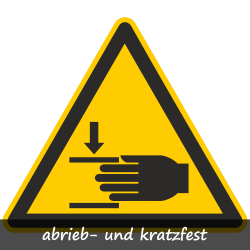 Warnung vor Handverletzung| Protect |Warnzeichen B2B Schilder