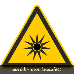 Warnung vor optischer Strahlung| Protect |Warnzeichen B2B Schilder