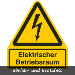Elektrischer Betriebsraum mit Symbol| Protect |Elektrozeichen B2B Schilder