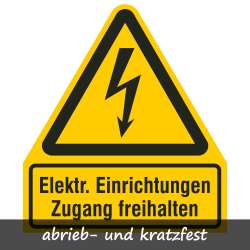 Elektrische Einrichtungen mit Symbol| Protect |Elektrozeichen B2B Schilder