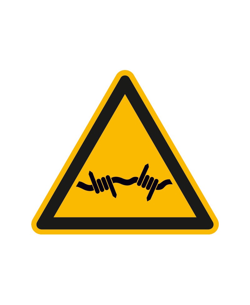 Warnung vor Stacheldraht |Warnzeichen 2B Schilder