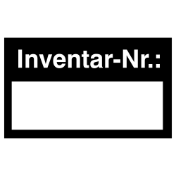 Inventar-Nr.: / schwarz  20x12